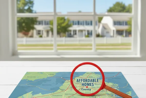 Map of Northern Virginia highlighting affordable areas like Prince William County for homebuyers.