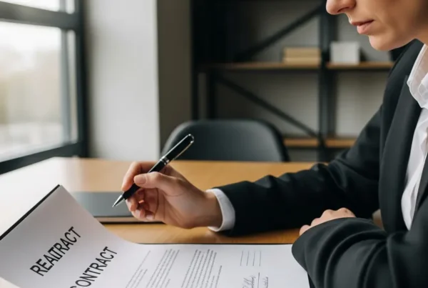Person reviewing a Northern Virginia home purchase contract with a concerned expression.